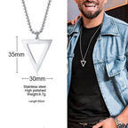 PENDRA Interlocking Triangle Pendant Necklace