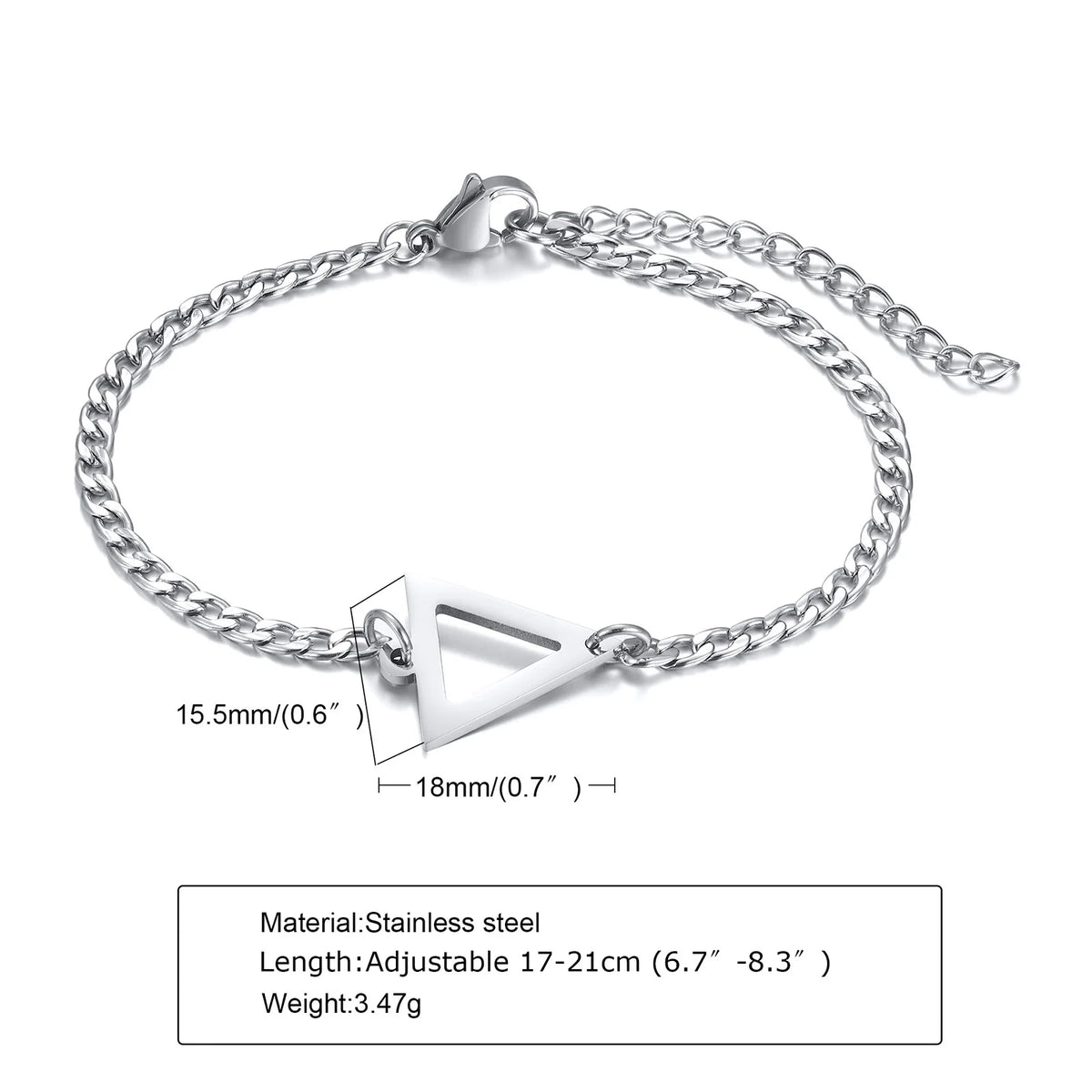 PENDRA Geometric Triangle Bracelet