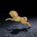 PENDRA Gallop Running Horse Metal Brooch