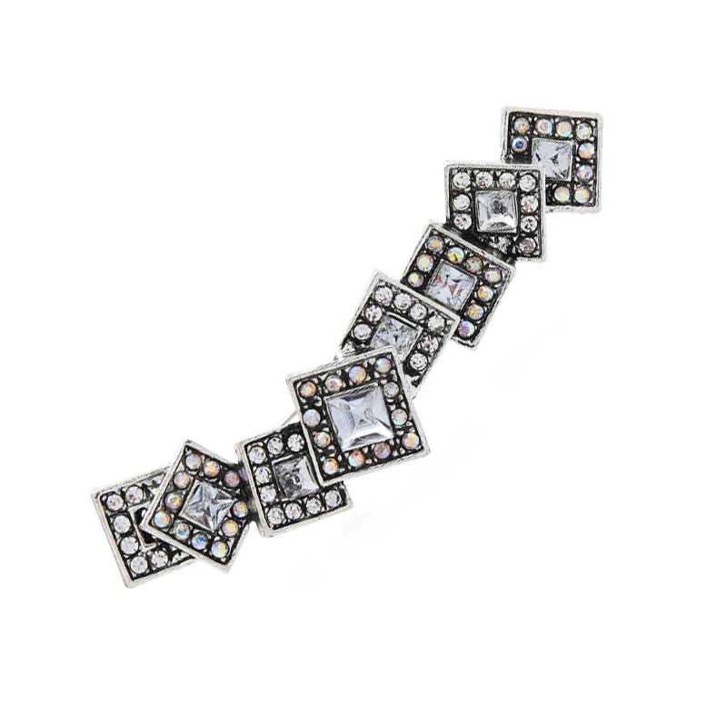 PENDRA Initiala Large Letter Rhinestone Brooch