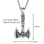 PENDRA Crow Norse Viking Necklace