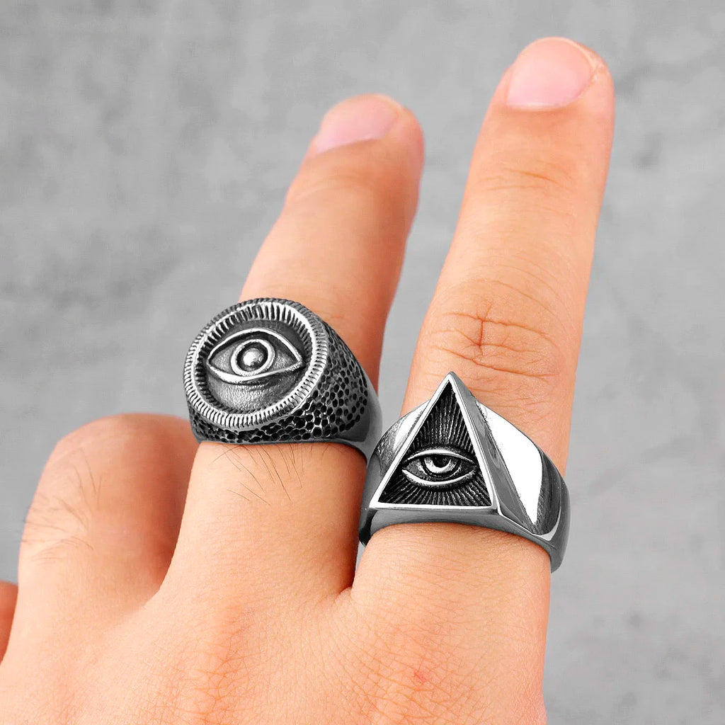 PENDRA Egypt Eye Horus Steel Ring