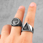 PENDRA Egypt Eye Horus Steel Ring