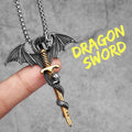 PENDRA Dragon Slaying Sword Steel Necklace