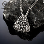 PENDRA Celtic Knot Rune Norse Necklace