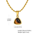 PENDRA Oval Stone Pendant Necklace