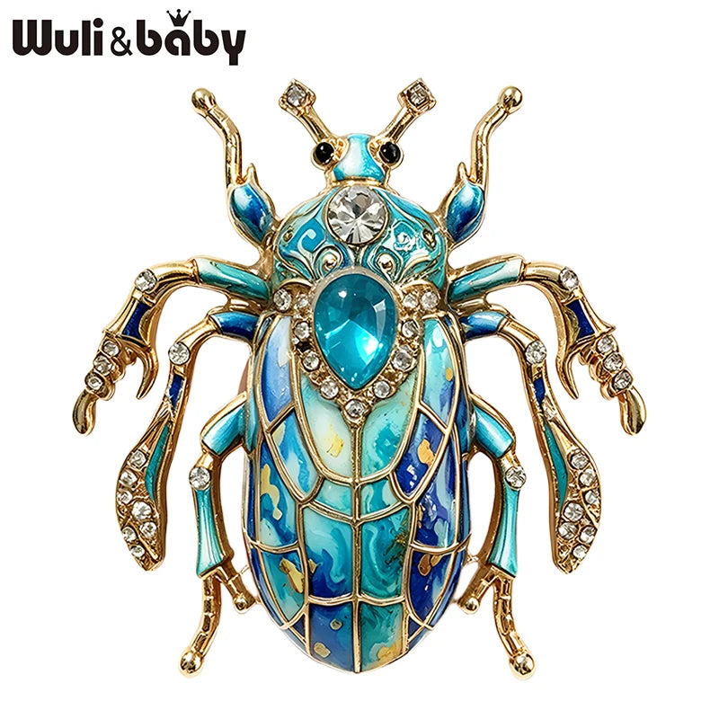 PENDRA Lucky Scarab Brooch