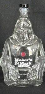 Creative Hooded Skeleton Whiskey Decanter Glass Bottle for Bar Party Liquor Collectible Ornament