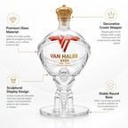 Van Halen Inspired Glass Decanter 40th Anniversary Whiskey Bottle Bar Decor Music Fan Gift