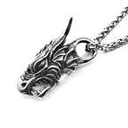 PENDRA Dragon Norse Steel Necklace