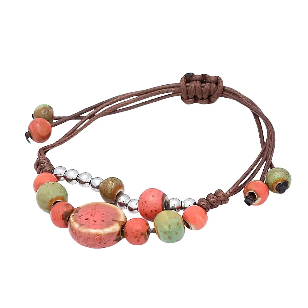 PENDRA Ceramica Vintage Ethnic Handmade Ceramic Bracelet
