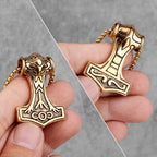 PENDRA Thor's Hammer Boyfriend Steel Necklace