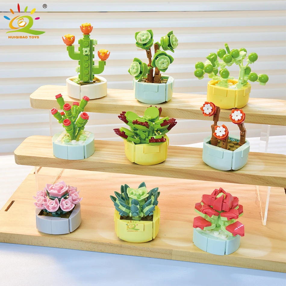PENDRA Succulent Potted Floral Building Set