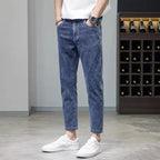 Comfortable Stylish Trendy Luxury Men's Jeans 2023 Summer Blue Cowboy Classic Jeans Casual Stretch Luxury Denim Pants for Men