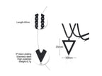 PENDRA Triangle Black Pendant Necklace