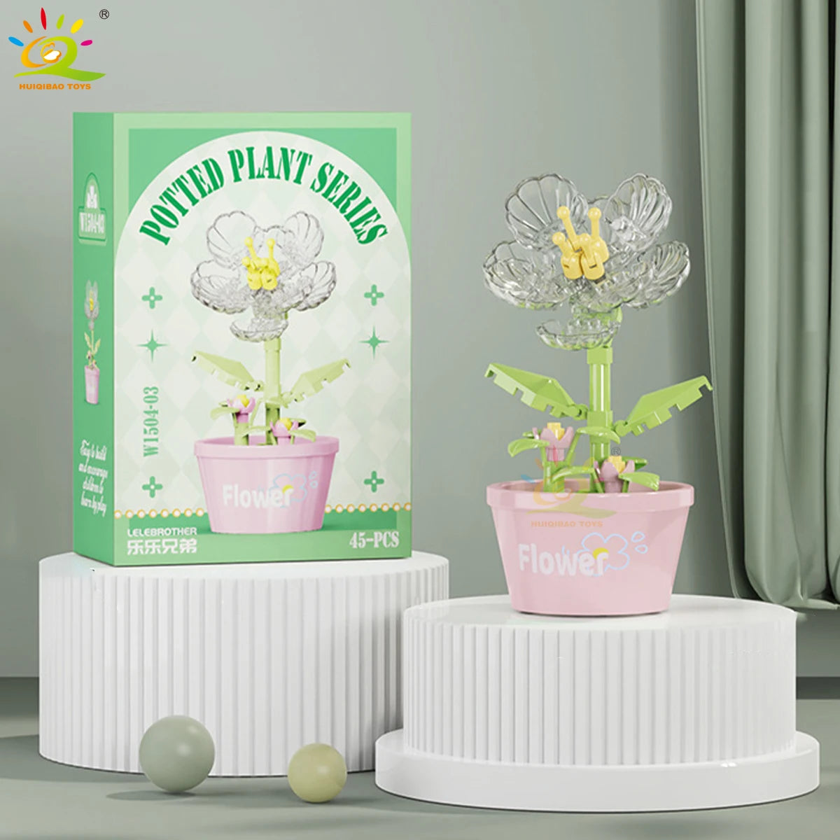 PENDRA Succulent Potted Floral Building Set