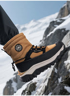 -30c Winter Waterproof Non-slip Cotton  Thick-soled Cold-proof High-top Men's Mountaineering Outdoor Thickened Warm Snow Boots
