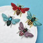 PENDRA Solis Rhinestone Bee Brooch