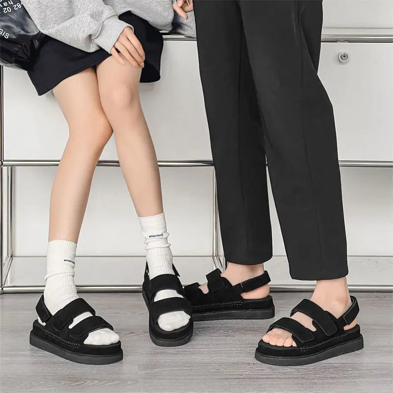 PENDRA Cowhide Non Stuffy Sandals