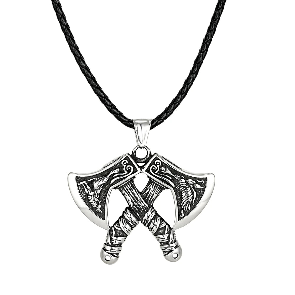 PENDRA Vikings Norse Steel Necklace