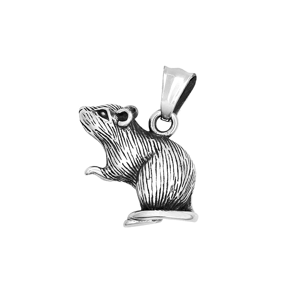 PENDRA Ratshade Gothic Mouse Rat Pendant Necklace