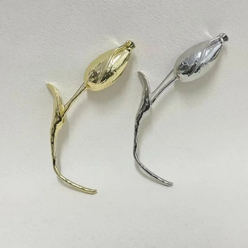 PENDRA Tulia 2-Color Oversized Tulip Flower Brooch