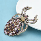 PENDRA Noctis Rhinestone Spider Brooch