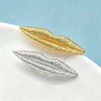 PENDRA Alloy Sexy Lip Brooch
