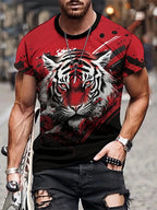 PENDRA Jesus Print Loose Comfortable Short-Sleeve God Bless You T-Shirt