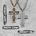 PENDRA INRI Jesus Cross Steel Necklace