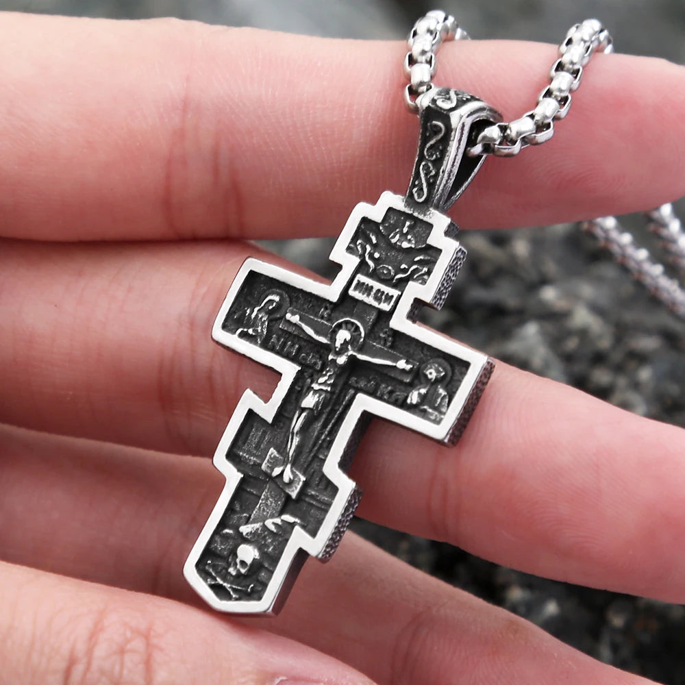PENDRA Jesuscross 316L Stainless Steel Jesus Cross Pendant