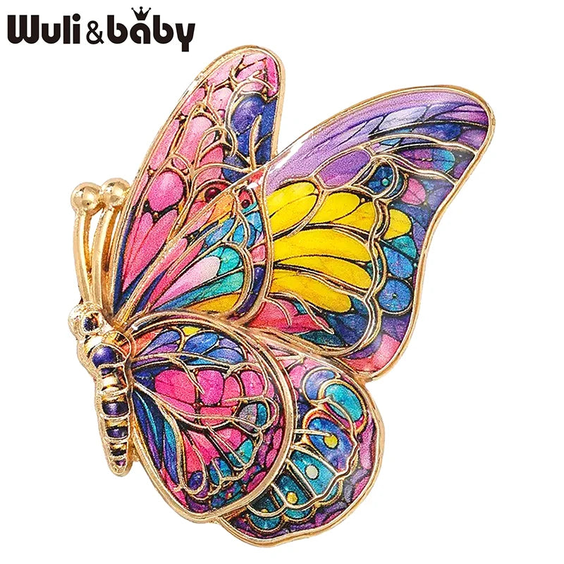 PENDRA Colorful Butterfly Brooch