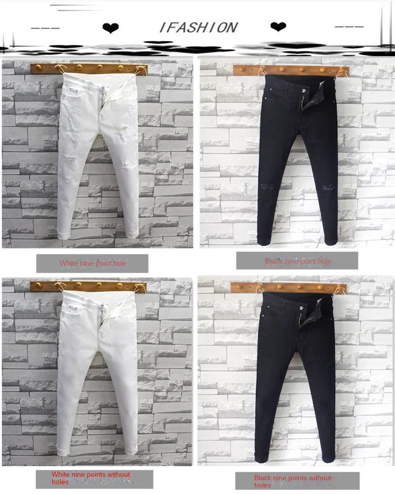 PENDRA Cotton Distressed Streetwear Trousers