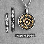 PENDRA Rose Perfume Bottle Steel Necklace