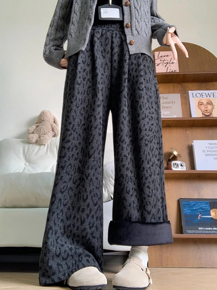PENDRA Leopard Waisted Loose Pants