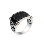 PENDRA Marcasite Black Ring
