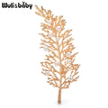 PENDRA Sylva 2-Color Pearl Leaf Brooch