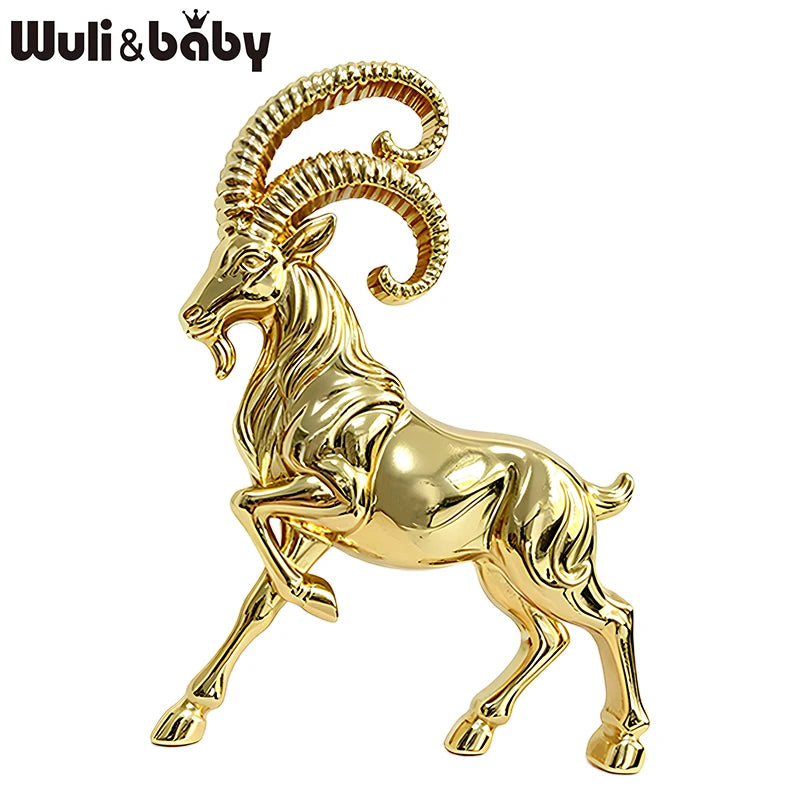 PENDRA Minimal Goat Polished Alloy Brooch