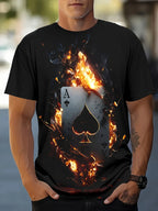 PENDRA Jesus Print Loose Comfortable Short-Sleeve God Bless You T-Shirt