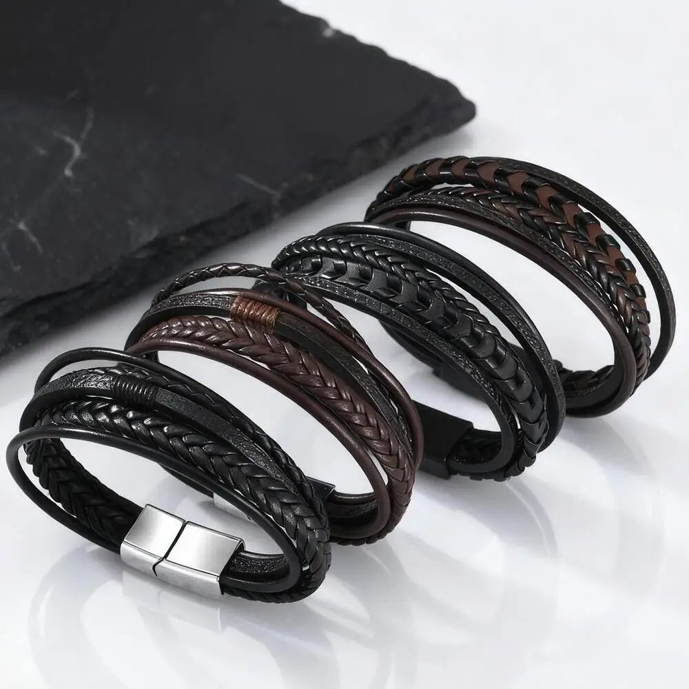 PENDRA Aevmire Braided Leather Bracelet
