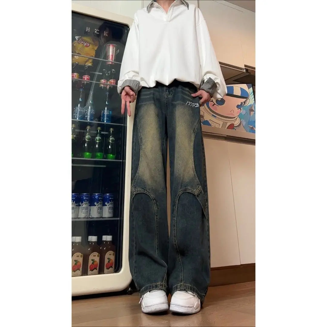 PENDRA Street Black Tooling Jeans