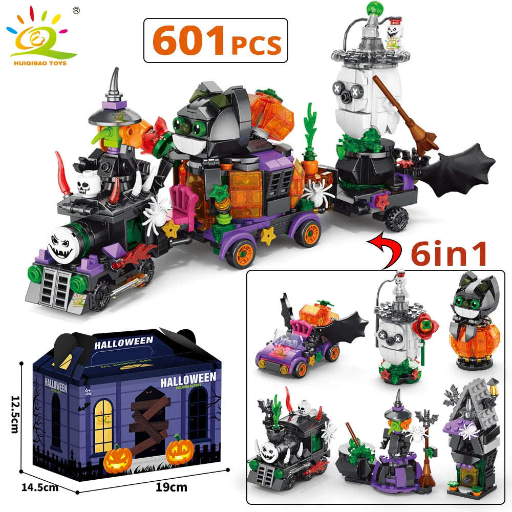 PENDRA Pumpkin Ghost House Building Set