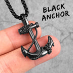 PENDRA Anchor Boyfriend Steel Necklace