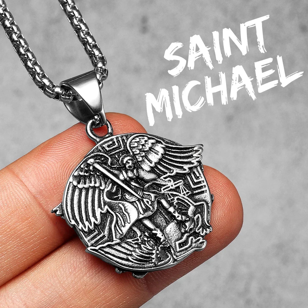 PENDRA Arch Angel St Steel Necklace