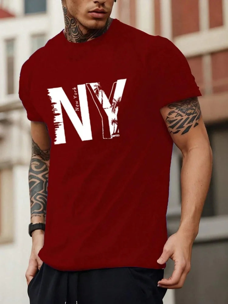 PENDRA Rose Alphabet Print T-Shirt