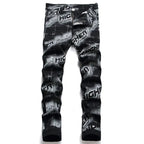 PENDRA Denim Printed Pants