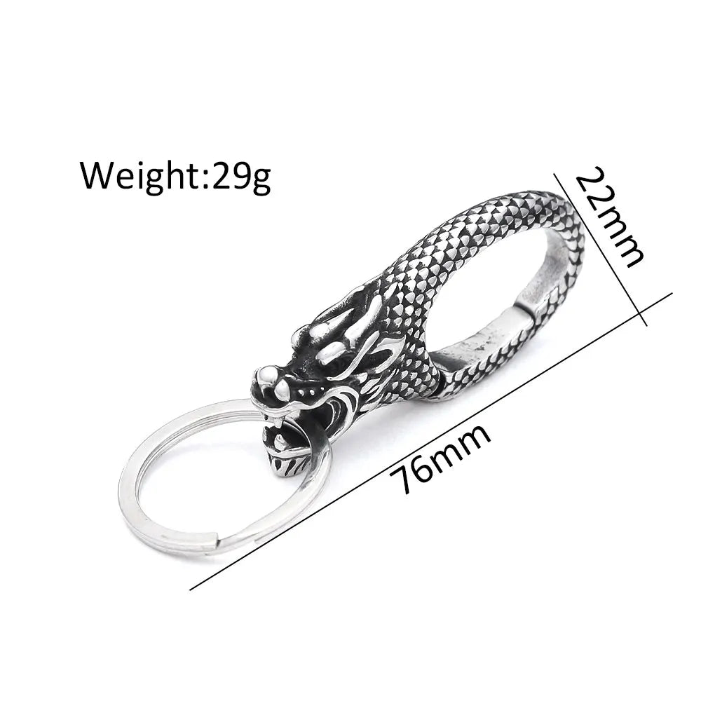 PENDRA Dragonkey 316L Stainless Steel Dragon Keychain