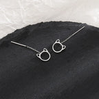 PENDRA Hollow Out Sterling Silver Earrings