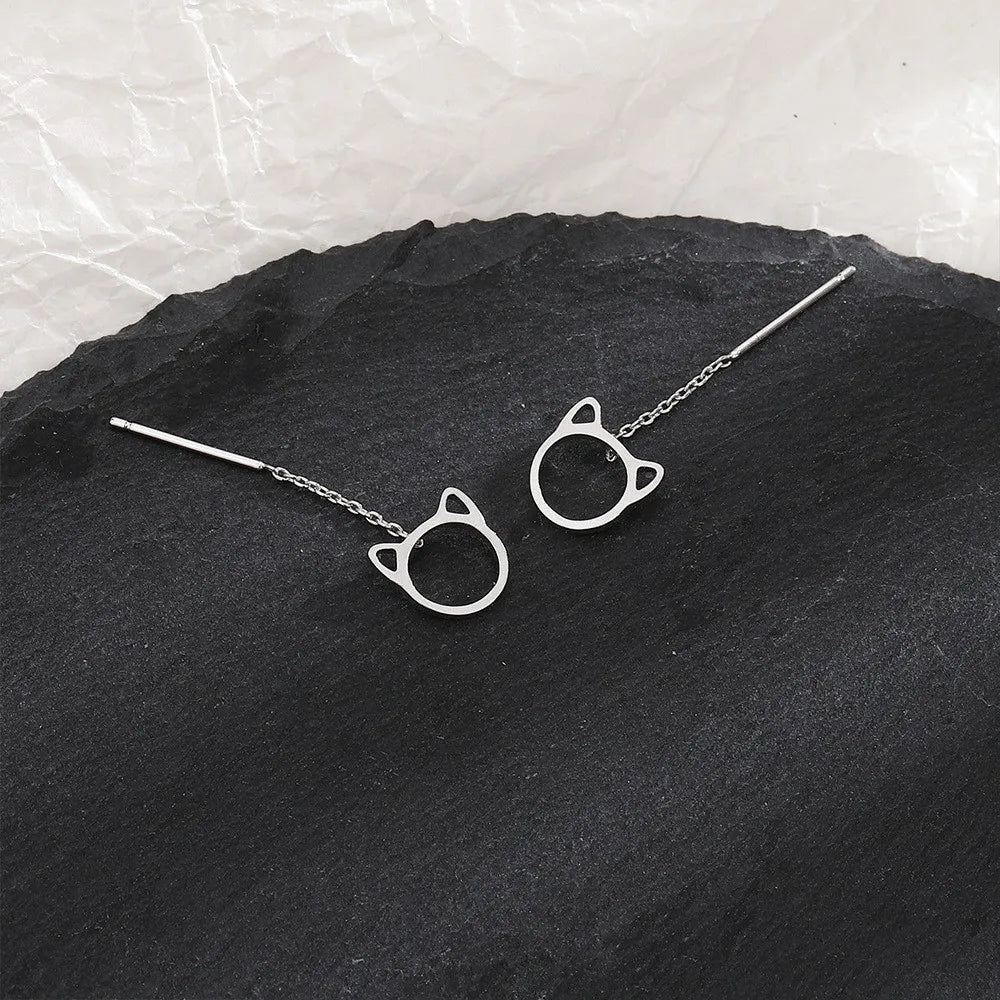 PENDRA Hollow Out Sterling Silver Earrings