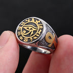 PENDRA Horus Egyptian Eye of Horus Ring